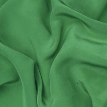 CREPE DE CHINE DYED EMERALD