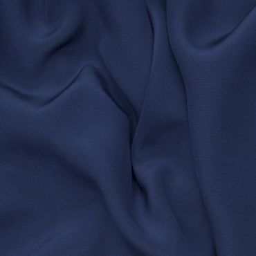CREPE DE CHINE DYED NAVY