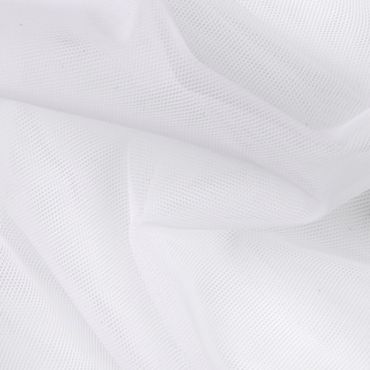 STRETCH POLYAMIDE TULLE WHITE