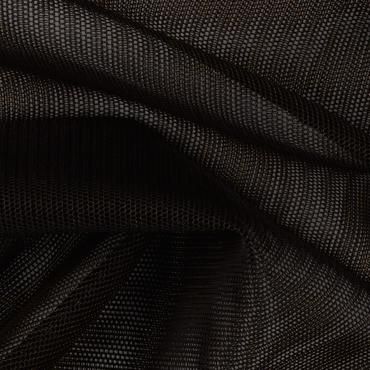 STRETCH POLYAMID TULLE CHOCOLATE