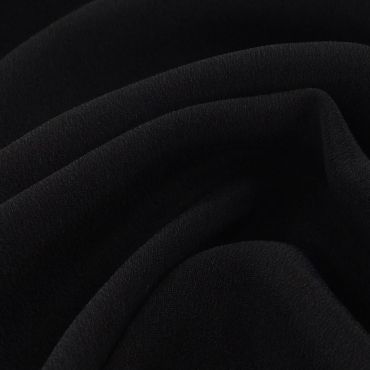 SPUN SILK DYED BLACK