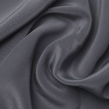 CREPE DE CHINE DYED GRAPHITE