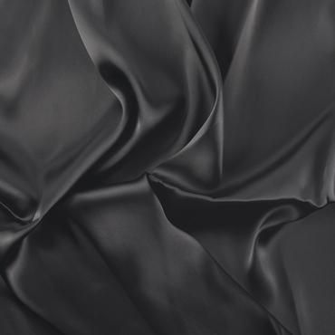 VISCOSE/SILK SATIN BLACK