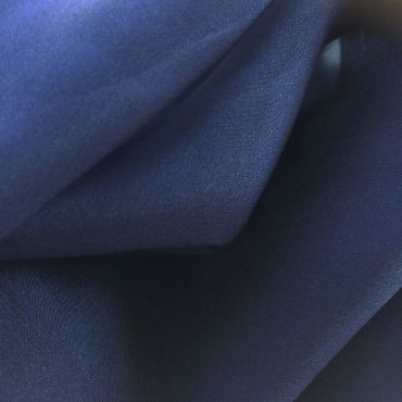 CHINESE CHIFFON SATIN NAVY