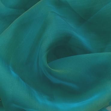 CHIFFON CHANGEANT AQUA