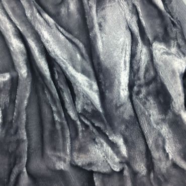 CRUSHED VELVET SILVER