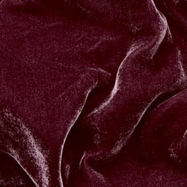 STRETCH SILK/ VISCOSE VELVET BLACK/RED