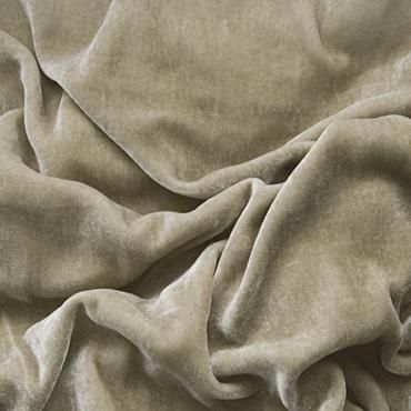 STRETCH SILK/ VISCOSE VELVET MUSHROOM