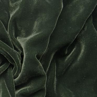 VISCOSE/SILK VELVET OLIVE