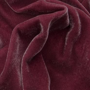 STRETCH SILK/ VISCOSE VELVET ROSEWOOD