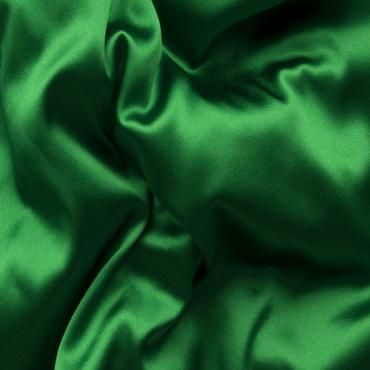 STRETCH SATIN EMERALD