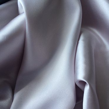 STRETCH SATIN DOVE GREY