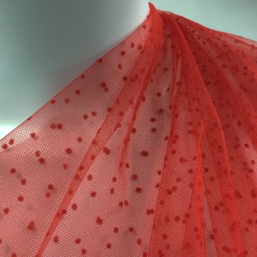 TULLE SPOT RED