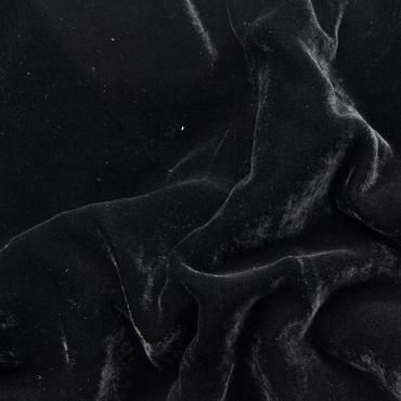 VISCOSE/SILK VELVET BLACK